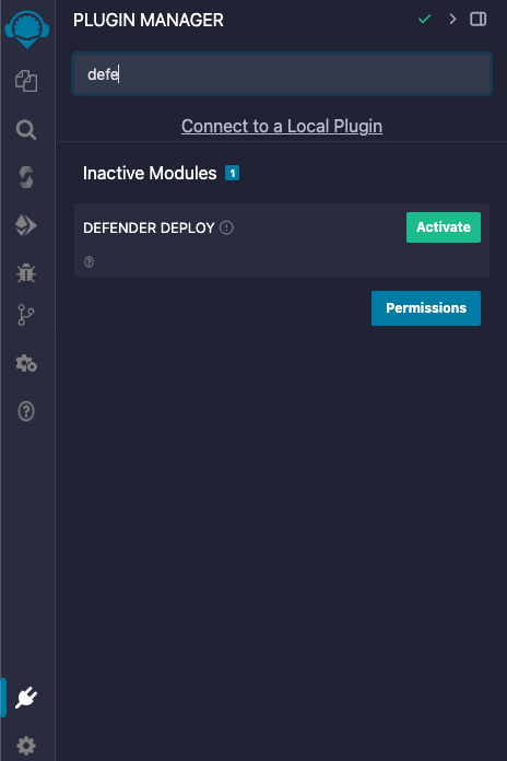 Install Defender Remix Plugin