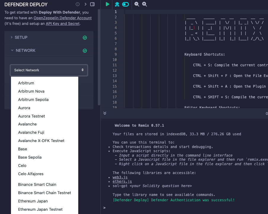 Defender Remix Plugin Network