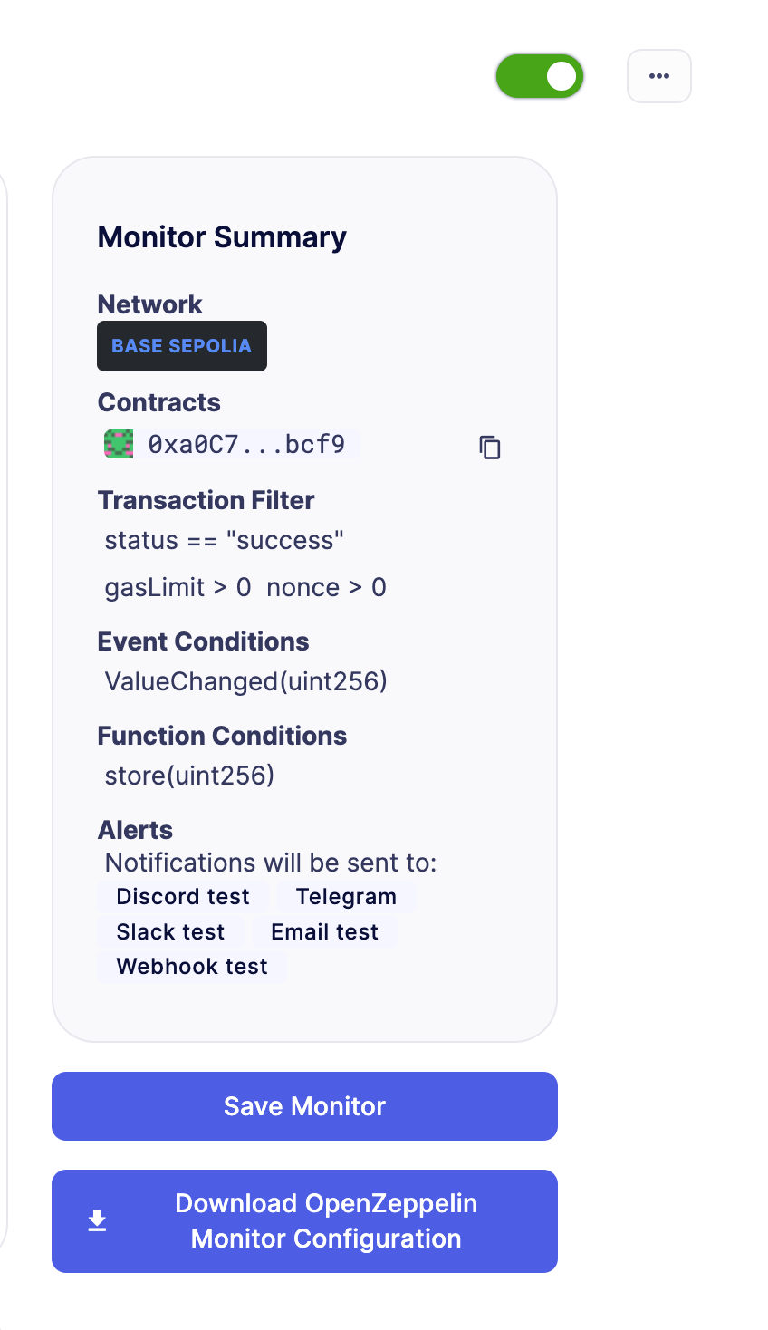 Download Individual Monitor Config